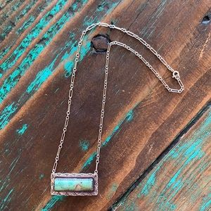 Turquoise Bar Necklace